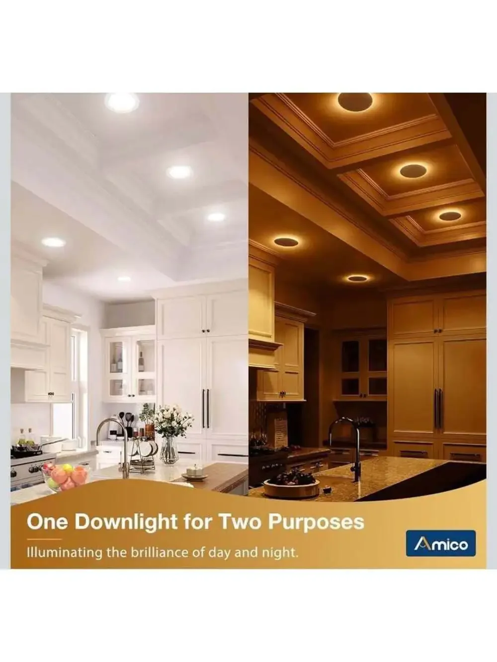 24 Pack 6 Inch 5CCT LED Recessed Ceiling Lights with Night Light - New in Box
